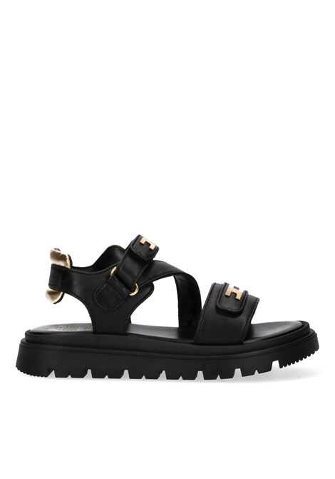 Sandali con logo ELISABETTA FRANCHI KIDS | F4A2-E05861733999